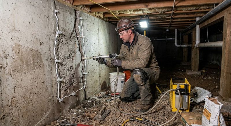 Basement Foundation Repair in Lothian, MD