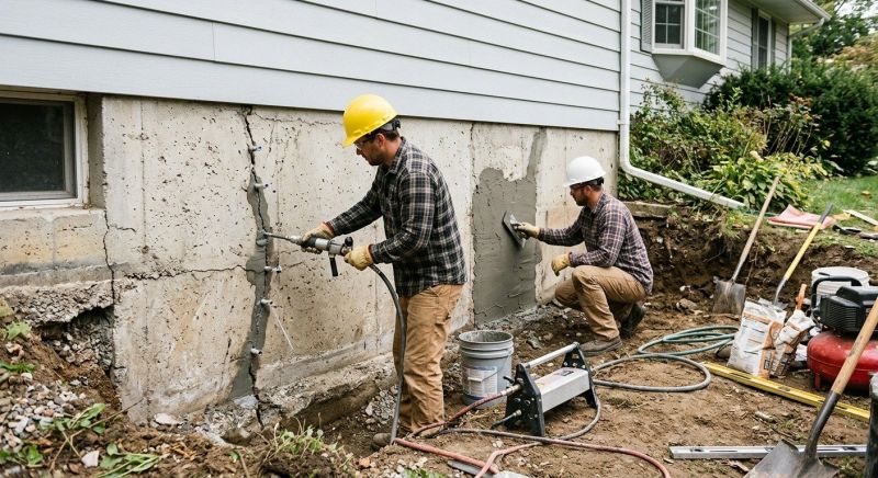 Basement Foundation Repair in Saint Leonard, MD