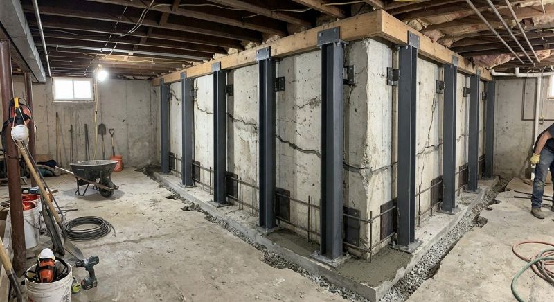 Basement Stabilization in Charles County, MD
