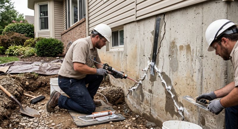Cracked Foundation Repair in Dumfries, VA