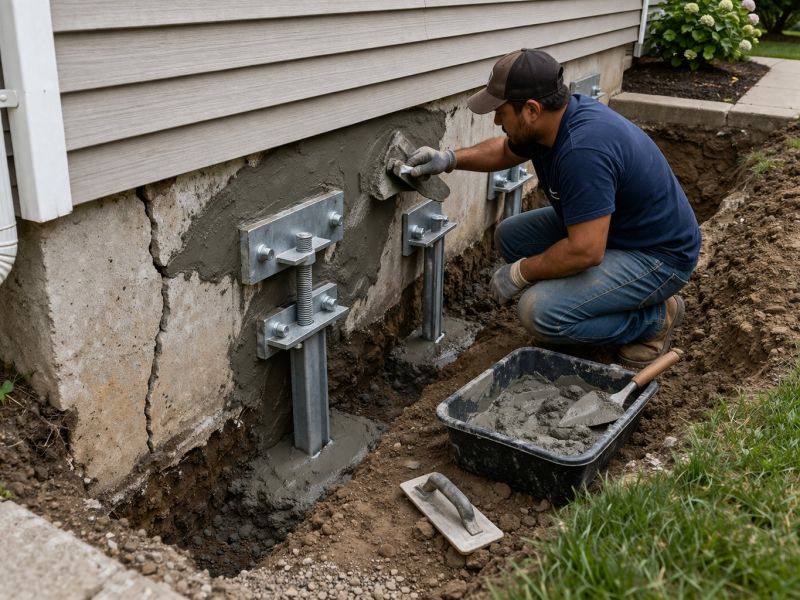 Foundation Pier Repair in Charles County, MD
