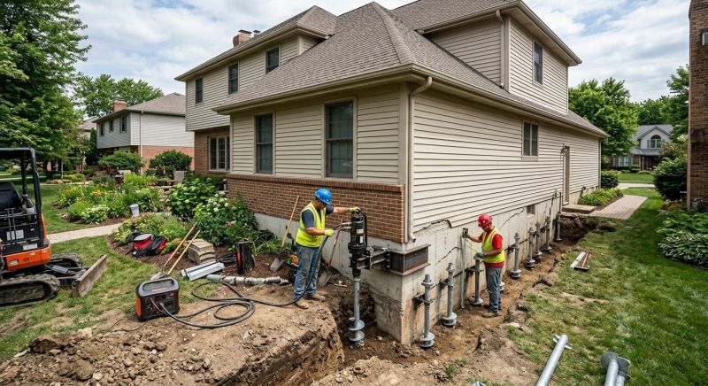 Helical Pile Installation in Charles County, MD