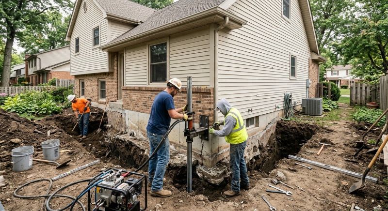 House Foundation Repair in Shady Side, MD