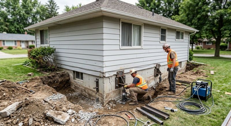 House Foundation Repair in Triangle, VA