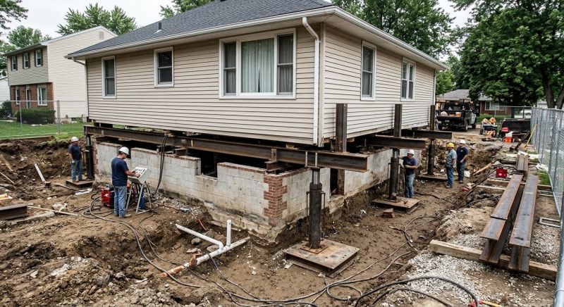 Sinking Foundation Lifting in Charles County, MD