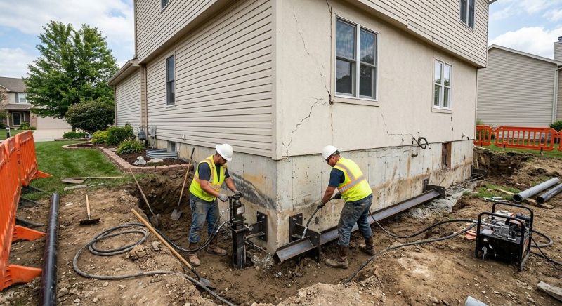 Sinking Foundation Repair in Capitol Heights, MD