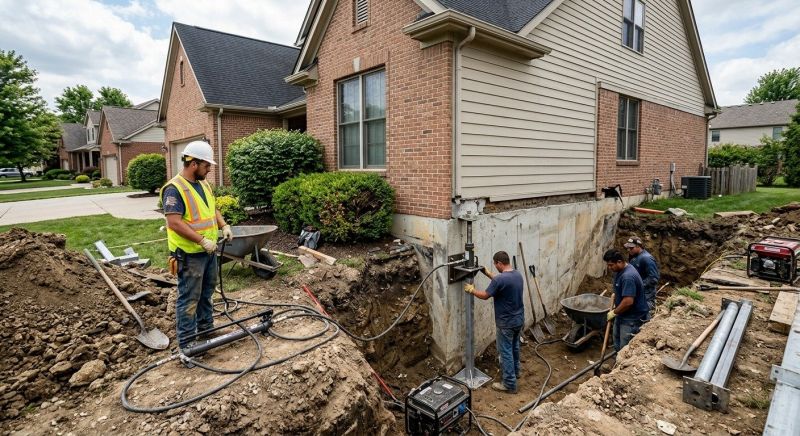 Sinking Foundation Repair in Huntingtown, MD