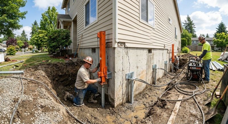 Sinking Foundation Repair in Springfield, VA
